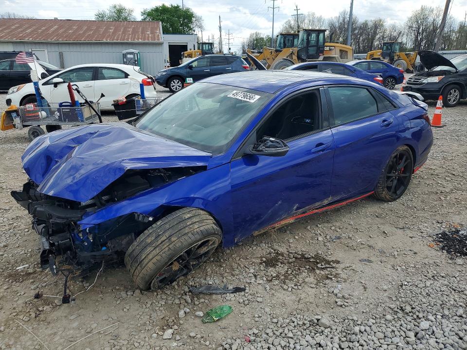 2026 Hyundai Elantra VIN KMHLW4DK4TU037415 COPART salvage auction — FRONT END, Id - Salvage Certificate Of Title, sold $3,750 on 2026-07-10 (photo 1)