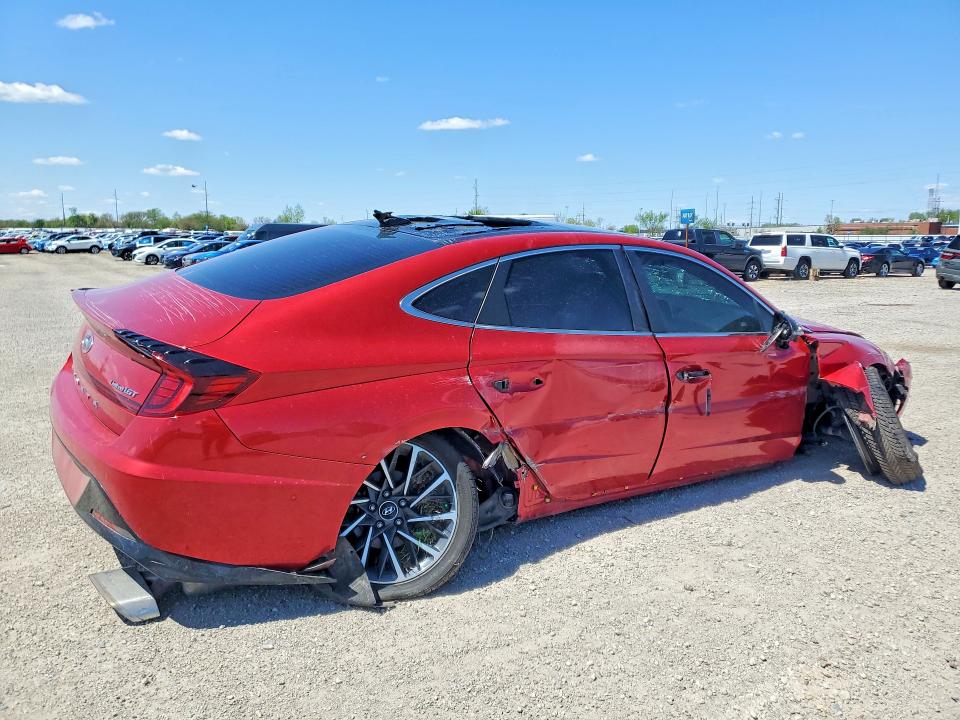 2020 Hyundai Sonata VIN 5NPEH4J28LH009736 COPART salvage auction — ROOF, Id - Salvage Certificate Of Title, sold $1,350 on 2026-07-08 (photo 3)