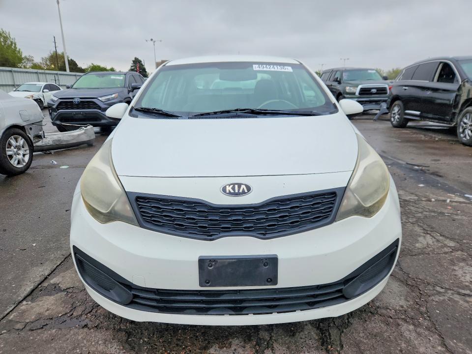 2013 Kia Rio VIN KNADM4A38D6290767 COPART salvage auction — REAR END, Wy - Dis/Dlr/Exp Only Clean Title, sold $275 on 2026-07-20 (photo 5)