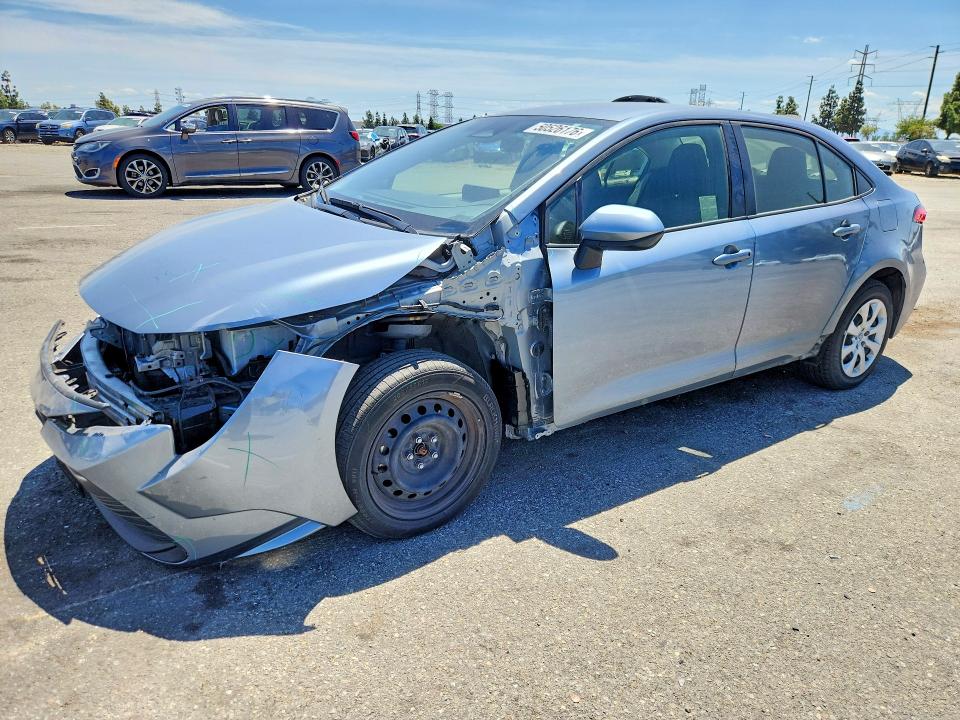 2023 Toyota Corolla VIN JTDBCMFE1PJ015556 COPART salvage auction — FRONT END, Ca - Salvage Certificate, sold $2,400 on 2026-07-21 (photo 1)