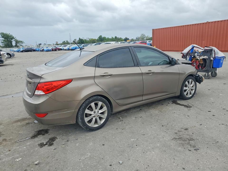 2012 Hyundai Accent VIN KMHCU4AE6CU196473 COPART salvage auction — FRONT END, Fl - Cert Of Title Slvg Rebuildable, sold $525 on 2026-07-14 (photo 3)