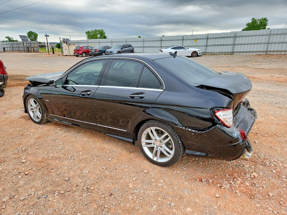 2012 Mercedes-benz C-klasse VIN WDDGF4HB8CR213438 COPART salvage auction — FRONT END, Ok - Cert Of Title-Salvage, sold $325 on 2026-07-02 (photo 2)