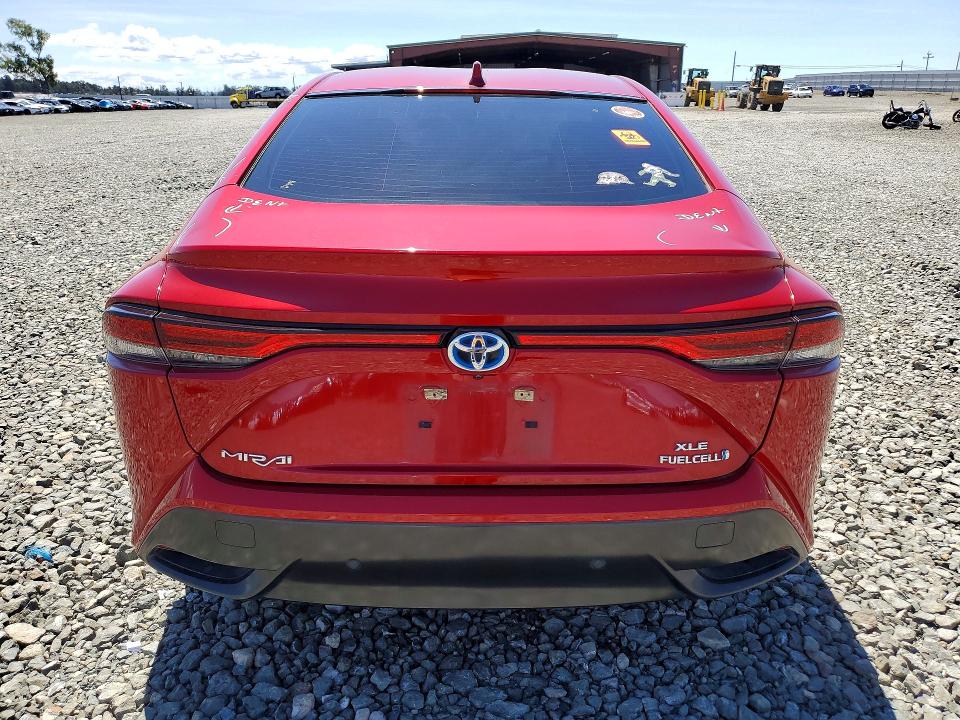 2022 Toyota Mirai VIN JTDAAAAA3NA004799 COPART salvage auction — VANDALISM, CA, sold $1,550 on 2026-07-20 (photo 6)
