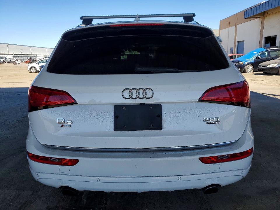 2016 Audi Q5 VIN WA1L2AFP0GA130456 COPART salvage auction — FRONT END, Ca - Salvage Certificate, sold $1,150 on 2026-07-11 (photo 6)