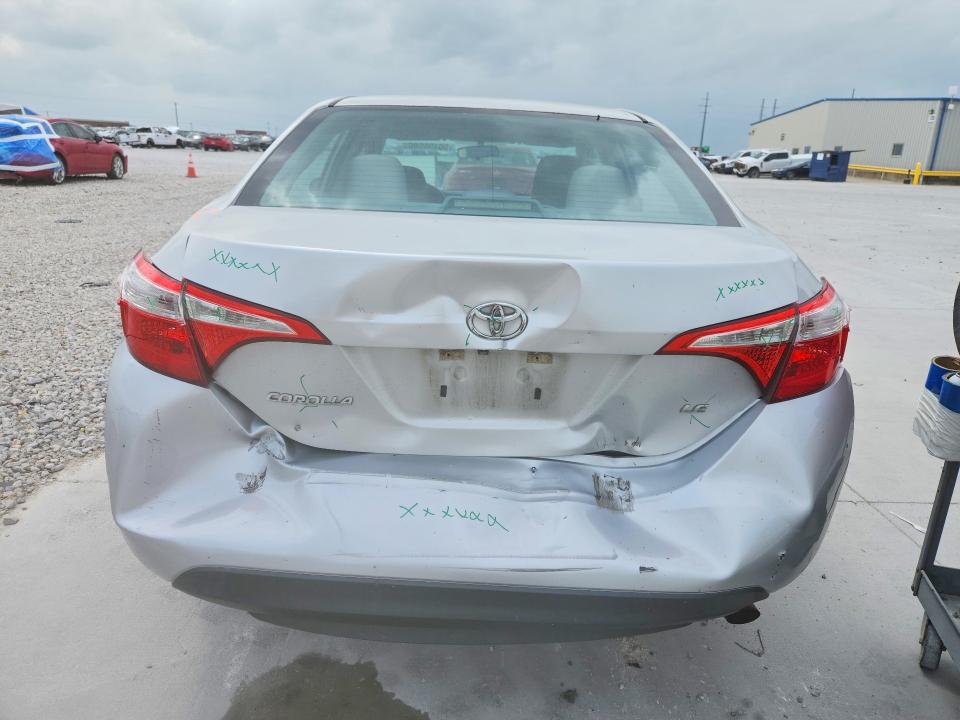 2016 Toyota Corolla VIN 5YFBURHE2GP566386 COPART salvage auction — REAR END, Tx - Cert Of Title-Rebuilt Salvage, sold $2,750 on 2026-07-10 (photo 6)