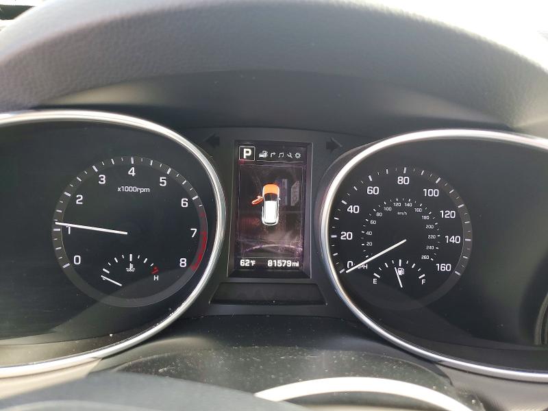 2017 Hyundai Santa fe VIN 5XYZUDLB2HG486512 COPART salvage auction — HAIL, Ia - Cert Of Title-Salvage Title, sold $4,400 on 2026-07-15 (photo 9)