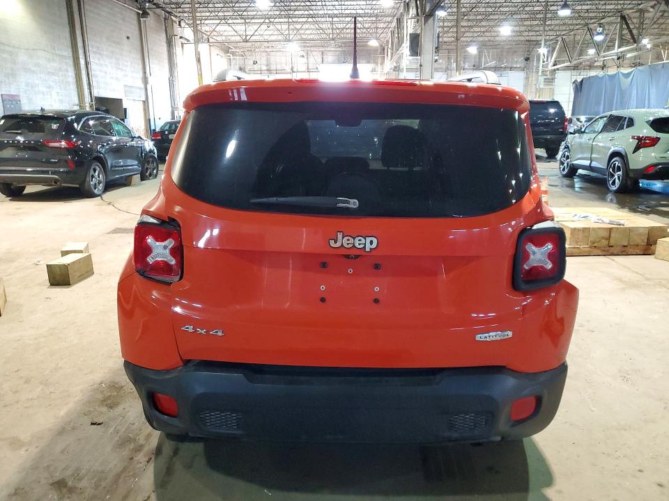 2016 Jeep Renegade VIN ZACCJBBT8GPE38895 COPART salvage auction — ROLLOVER, Mi - Certificate Of Title, sold $475 on 2026-07-31 (photo 6)