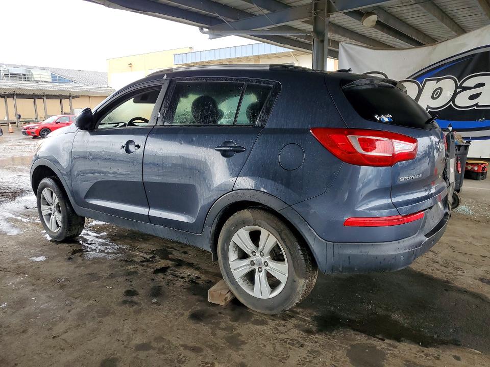 2011 Kia Sportage VIN KNDPB3A29B7077714 COPART salvage auction — VANDALISM, Ca - Salvage Certificate, sold $250 on 2026-07-02 (photo 2)