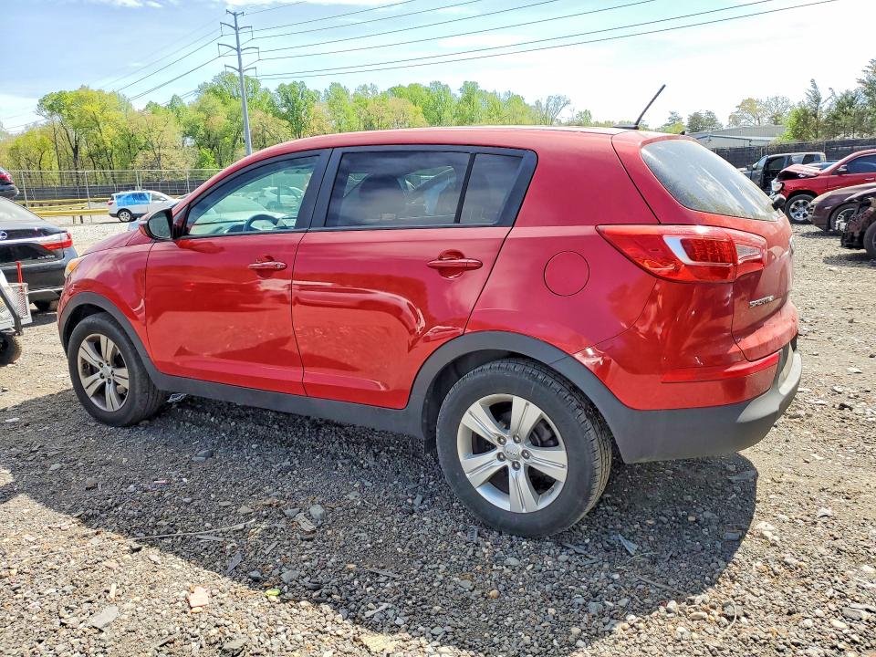 2013 Kia Sportage VIN KNDPB3A22D7511720 COPART salvage auction — FRONT END, Md - Cert Of Salvage > 75% Damage, sold $900 on 2026-07-28 (photo 2)