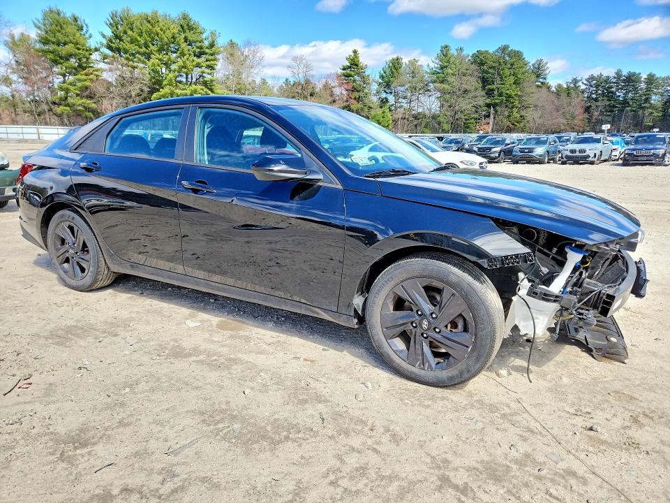 2021 Hyundai Elantra VIN 5NPLM4AG5MH008527 COPART salvage auction — FRONT END, MA - CERT OF TITLE-SALVAGE, sold $3,450 on 2026-07-30 (photo 4)