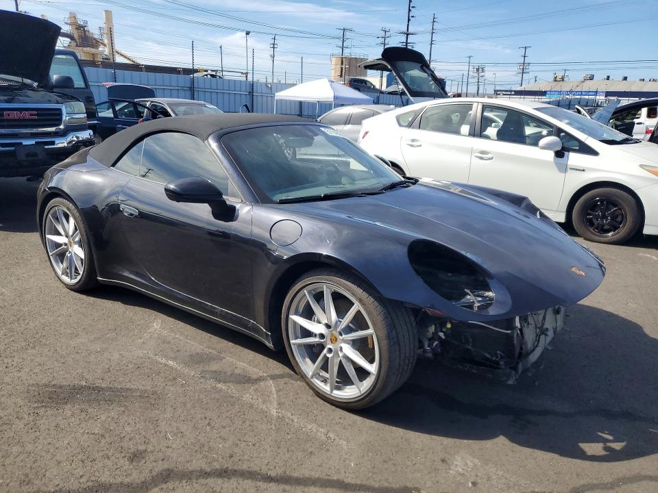 2021 Porsche 911 VIN WP0CA2A93MS239717 COPART salvage auction — Front End, CA - SALVAGE CERTIFICATE (P), sold $44,000 on 2026-06-26 (photo 4)