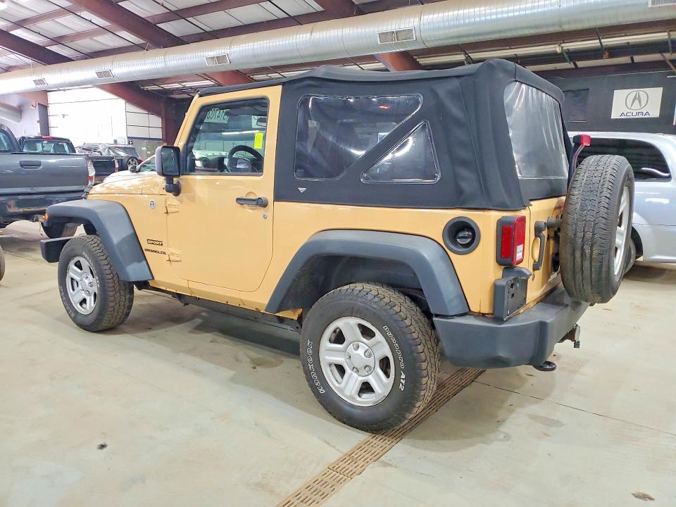 2013 Jeep Wrangler / VIN 1C4AJWAG7DL703647 COPART salvage auction — MINOR DENT/SCRATCHES, Vt - Certificate Of Title, sold $2,950 on 2026-07-10 (photo 2)