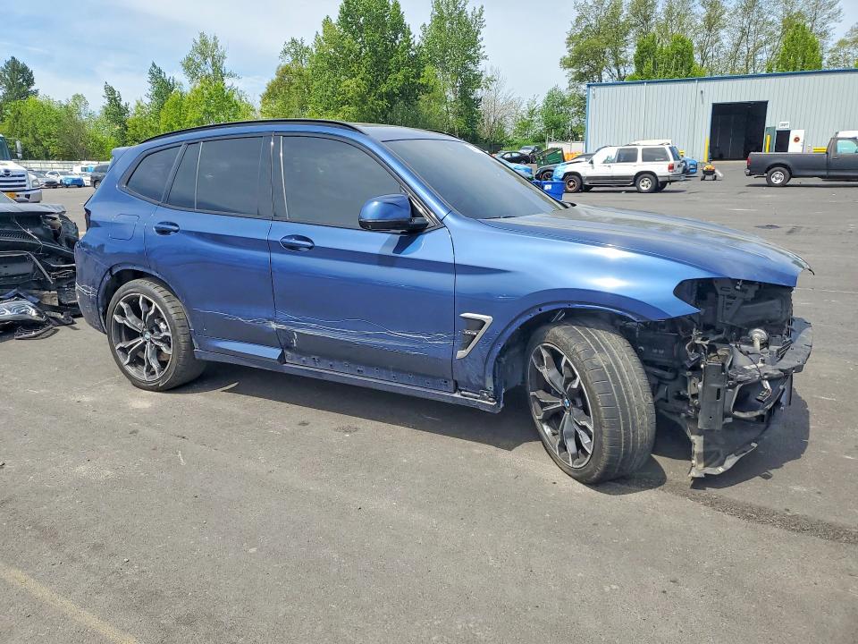 2021 BMW X3 VIN 5YMTS0C05M9G57309 COPART salvage auction — FRONT END, OR, sold $17,600 on 2026-08-19 (photo 4)