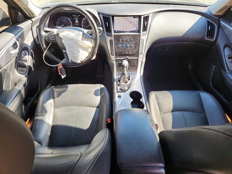 2015 Infiniti Q50 VIN JN1BV7AR0FM414268 COPART salvage auction — FRONT END, Md - Cert Of Salvage > 75% Damage, sold $1,800 on 2026-07-24 (photo 8)