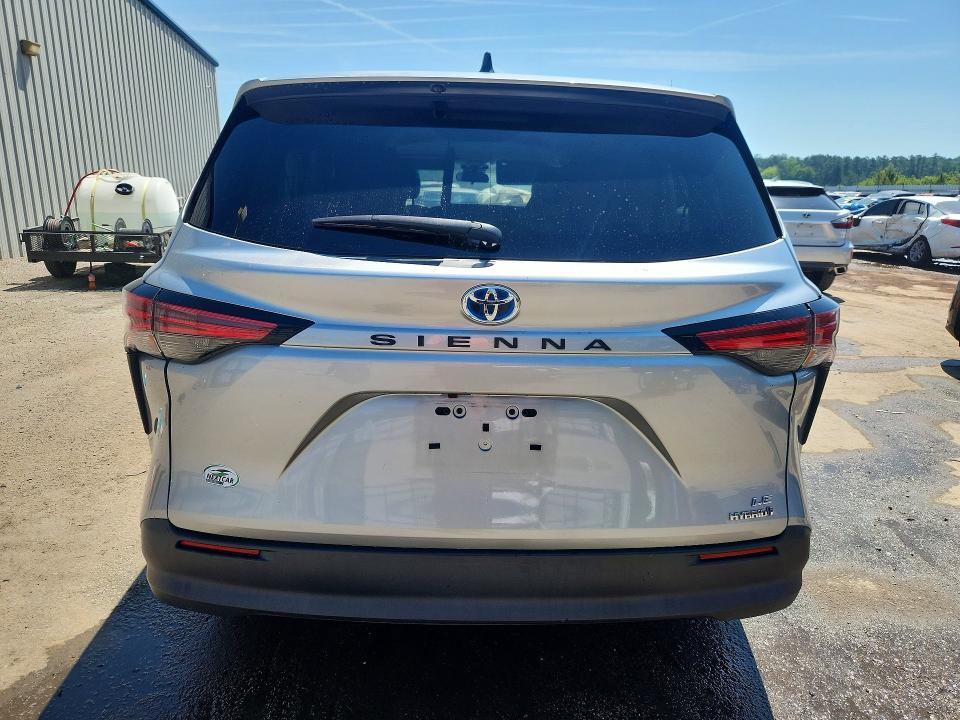 2021 Toyota Sienna VIN 5TDKRKEC3MS028956 COPART salvage auction — FRONT END, Sc - Cert Of Title-Salvage, sold $7,100 on 2026-07-20 (photo 6)