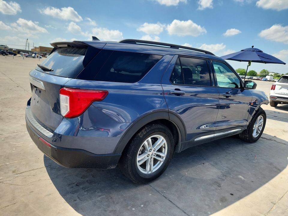 2021 Ford Explorer VIN 1FMSK7DH6MGA52303 COPART salvage auction — FRONT END, Tx - Certificate Of Title, sold $4,950 on 2026-07-02 (photo 3)