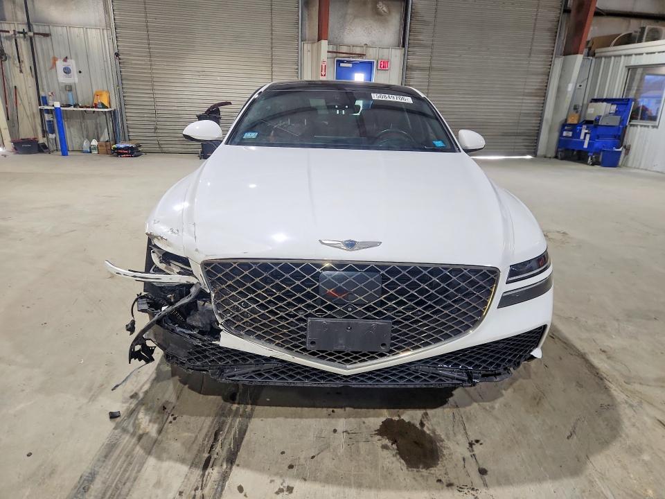 2023 Genesis G80 VIN KMTGA4SC9PU156875 COPART salvage auction — FRONT END, MA, sold $10,300 on 2026-08-12 (photo 5)