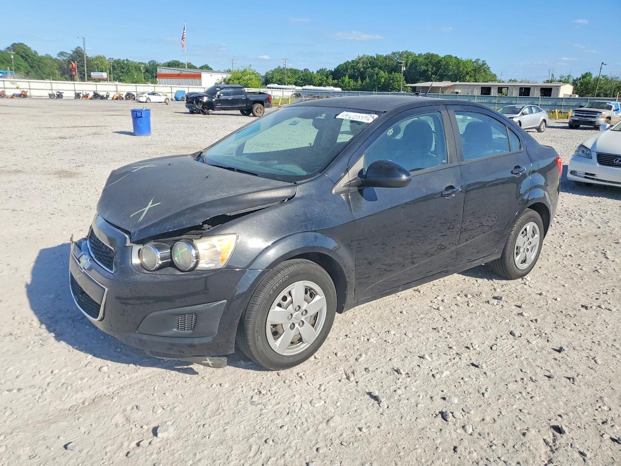 2013 Chevrolet Sonic VIN 1G1JA5SH7D4171496 COPART salvage auction — Front End, AL - CERT OF TITLE-SALVAGE TITLE, sold $225 on 2026-06-25 (photo 1)