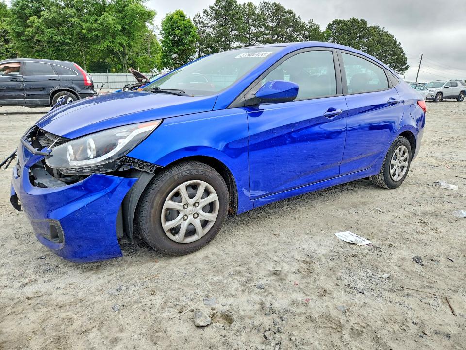 2013 Hyundai Accent VIN KMHCT4AE0DU500207 COPART salvage auction — FRONT END, Ga - Cert Of Title-Salvage, sold $550 on 2026-08-03 (photo 1)