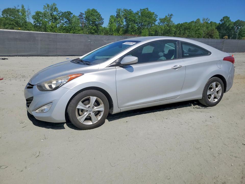 2013 Hyundai Elantra VIN KMHDH6AE4DU018714 COPART salvage auction — FRONT END, Sc - Cert Of Title-Salvage, sold $1,350 on 2026-07-06 (photo 1)