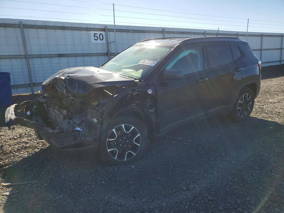 2021 Jeep Compass VIN 3C4NJDDB0MT599805 COPART salvage auction — FRONT END, Id - Certificate Of Title, sold $400 on 2026-07-09 (photo 1)