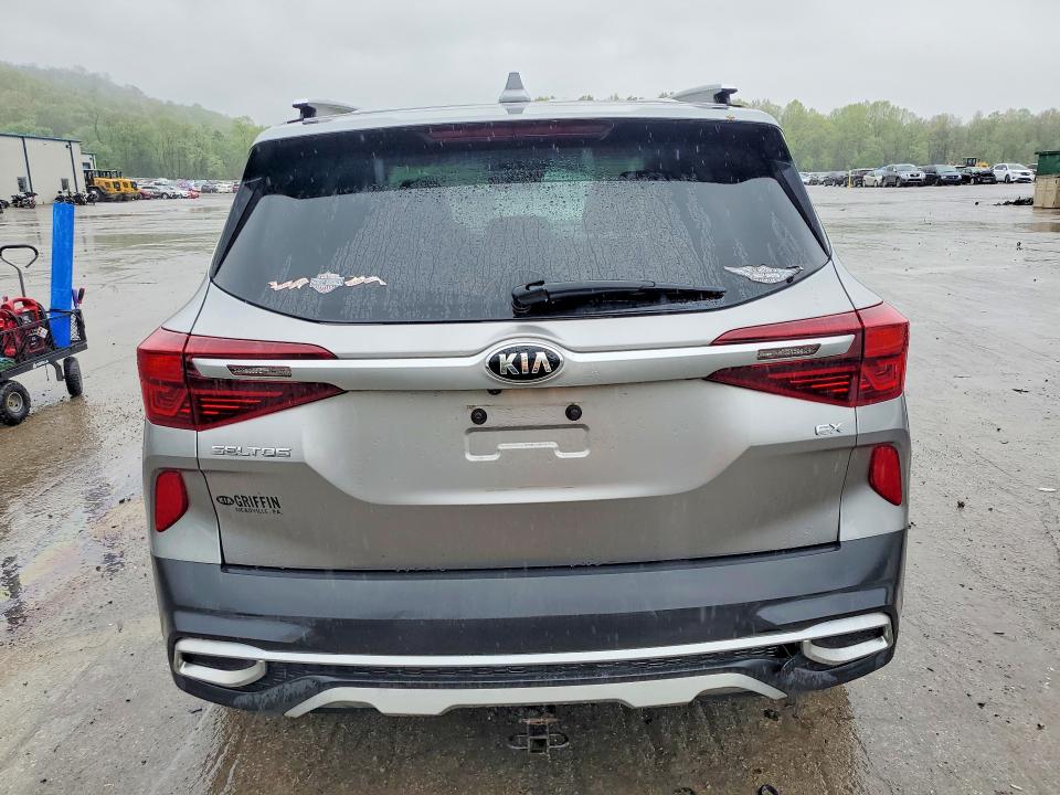2021 Kia Seltos VIN KNDERCAAXM7197065 COPART salvage auction — HAIL, Pa - Certificate Of Salvage, sold $7,300 on 2026-07-09 (photo 6)