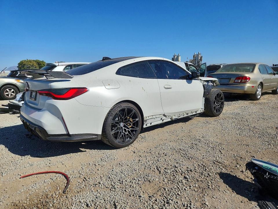 2023 BMW M4 VIN WBS53AZ08PCL82608 COPART salvage auction — FRONT END, Ca - Salvage Certificate, sold $31,750 on 2026-07-31 (photo 3)