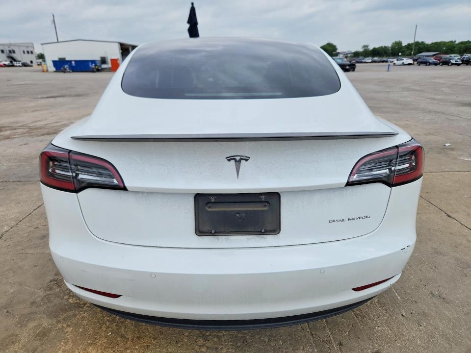 2022 Tesla Model 3 VIN 5YJ3E1EB8NF270259 COPART salvage auction — FRONT END, Tx - Certificate Of Title, sold $13,900 on 2026-07-02 (photo 6)