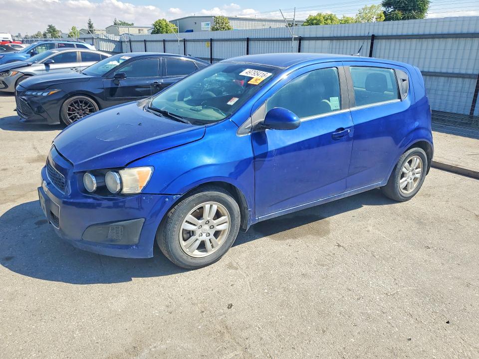 2013 Chevrolet SONIC VIN 1G1JC6SH7D4136120 COPART salvage auction — FRONT END, Ca - Dis/Dlr/Exp Only Clean Title (P), sold $300 on 2026-07-08 (photo 1)