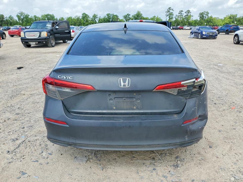 2022 Honda Civic VIN JHMFE1F76NX006002 COPART salvage auction — FRONT END, Tx - Salvage Vehicle Title, sold $3,300 on 2026-07-24 (photo 6)