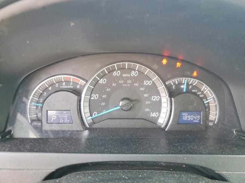 2012 Toyota Camry VIN 4T1BF1FK1CU627272 COPART salvage auction — FRONT END, Il - Salvage Certificate, sold $1,900 on 2026-07-09 (photo 9)