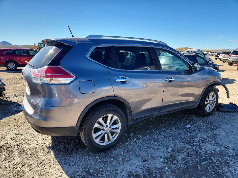 2016 Nissan Rogue VIN KNMAT2MV7GP627034 COPART salvage auction — FRONT END, Ut - Salvage Certificate, sold $725 on 2026-07-14 (photo 3)