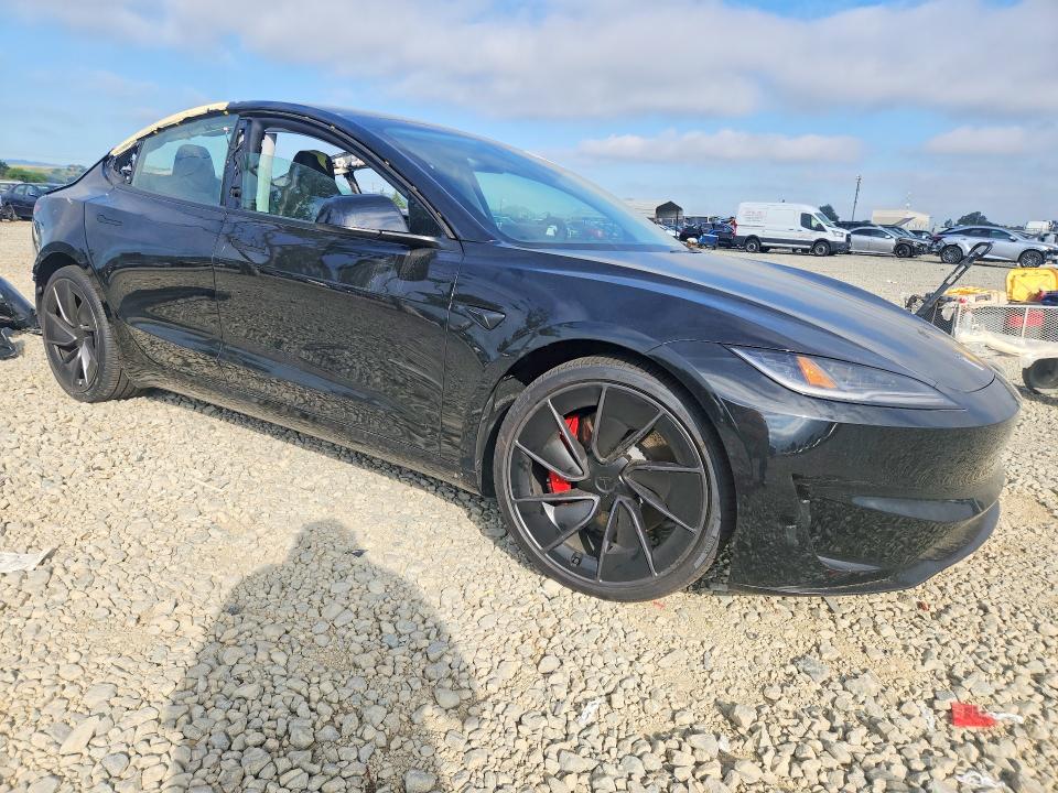 2025 Tesla Model 3 VIN 5YJ3E1ET9SF078059 COPART salvage auction — REAR END, CA, sold $12,000 on 2026-07-28 (photo 4)