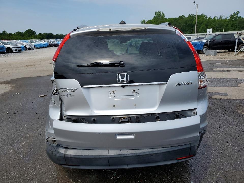 2012 Honda Cr-v VIN JHLRM4H76CC013247 COPART salvage auction — ROLLOVER, AL - CERT OF TITLE-SALVAGE TITLE, sold $1,350 on 2026-07-09 (photo 6)