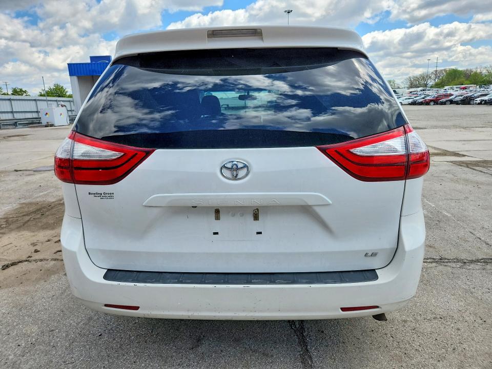 2015 Toyota Sienna VIN 5TDKK3DC1FS583628 COPART salvage auction — FRONT END, In - Cert Of Title-Salvage Title, sold $1,350 on 2026-07-20 (photo 6)