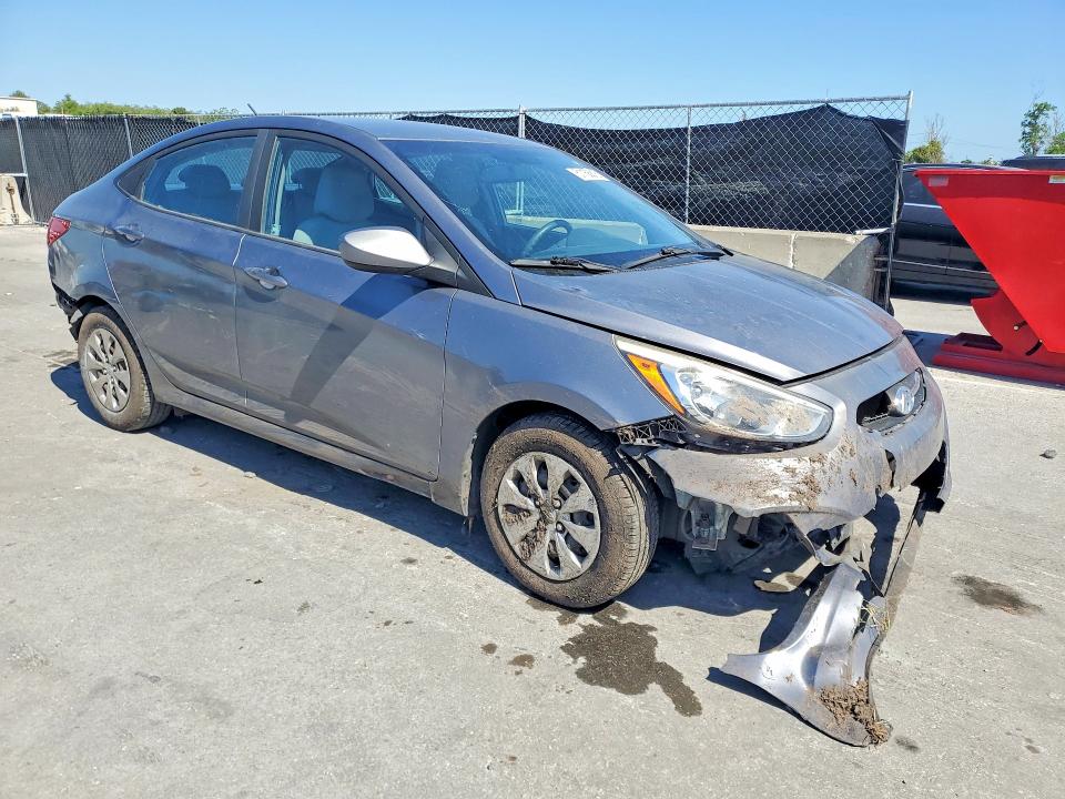 2017 Hyundai Accent VIN KMHCT4AE8HU288582 COPART salvage auction — REAR END, FL - CERT OF TITLE SLVG REBUILDABLE, sold $375 on 2026-07-21 (photo 4)