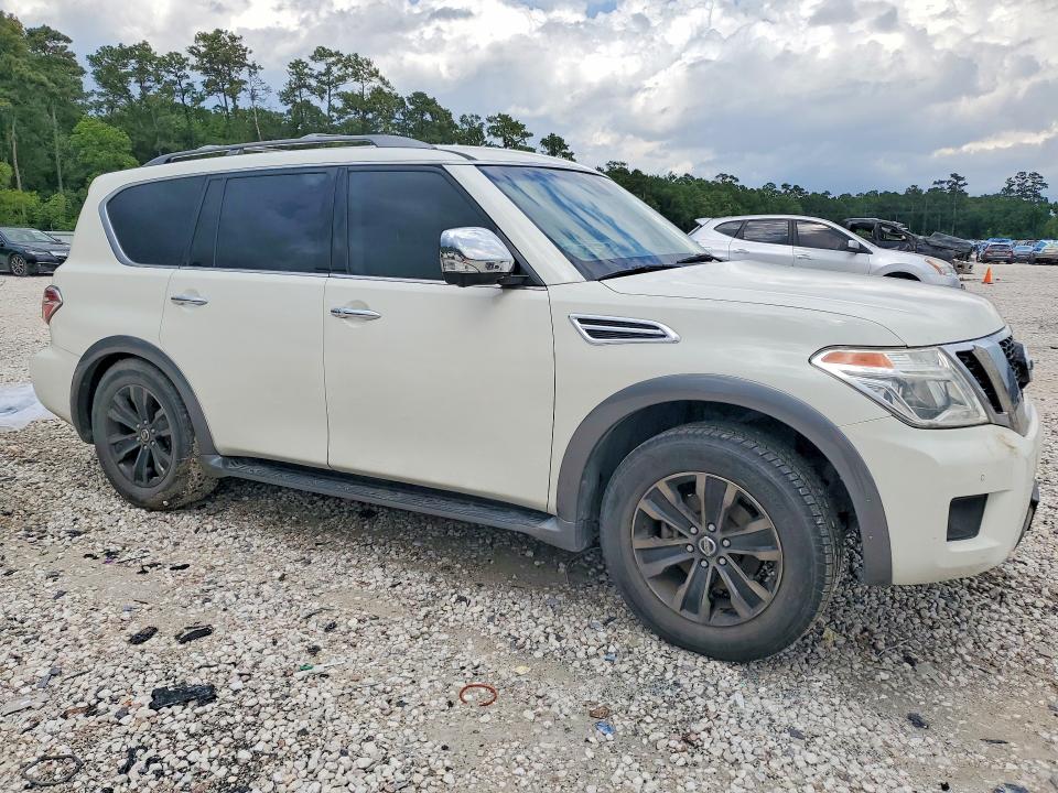 2017 Nissan Armada VIN JN8AY2NF5H9304071 COPART salvage auction — REAR END, Tx - Cert Of Title-Rebuilt Salvage, sold $6,700 on 2026-07-07 (photo 4)