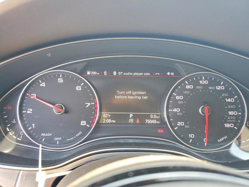 2017 Audi A6 VIN WAUC8AFC8HN019243 COPART salvage auction — FRONT END, Salvage Title, sold $4,000 on 2026-07-09 (photo 9)