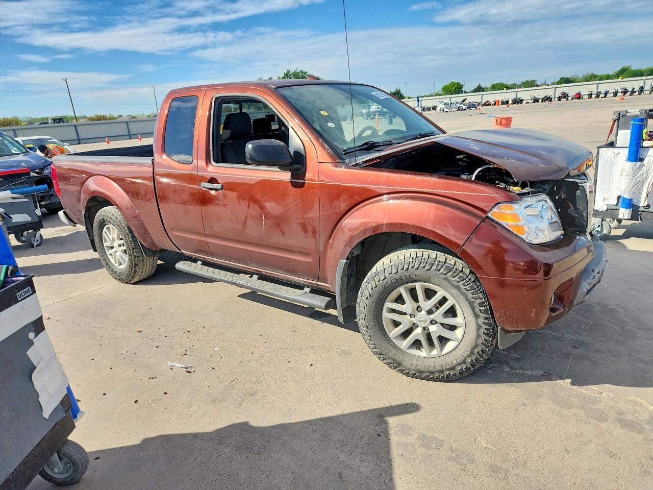 2017 Nissan Frontier VIN 1N6DD0CU5HN745813 COPART salvage auction — Front End, TX - SALVAGE VEHICLE TITLE, sold $5,550 on 2024-01-16 (photo 4)