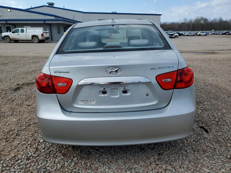 2010 Hyundai Elantra VIN KMHDU4AD7AU016457 COPART salvage auction — UNDERCARRIAGE, Ny - Mv907A-Parts Only, sold $450 on 2026-07-15 (photo 6)