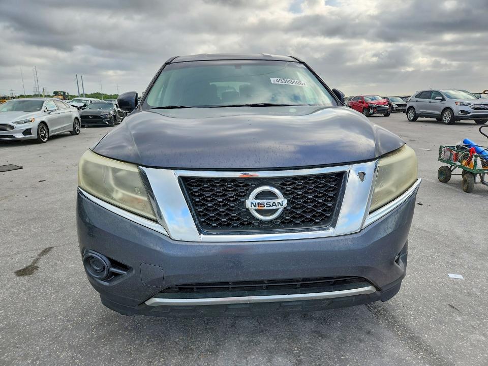 2014 Nissan Pathfinder VIN 5N1AR2MNXEC683287 COPART salvage auction — FRONT END, Ms - Dealer Only Clean Title (P), sold $625 on 2026-07-30 (photo 5)