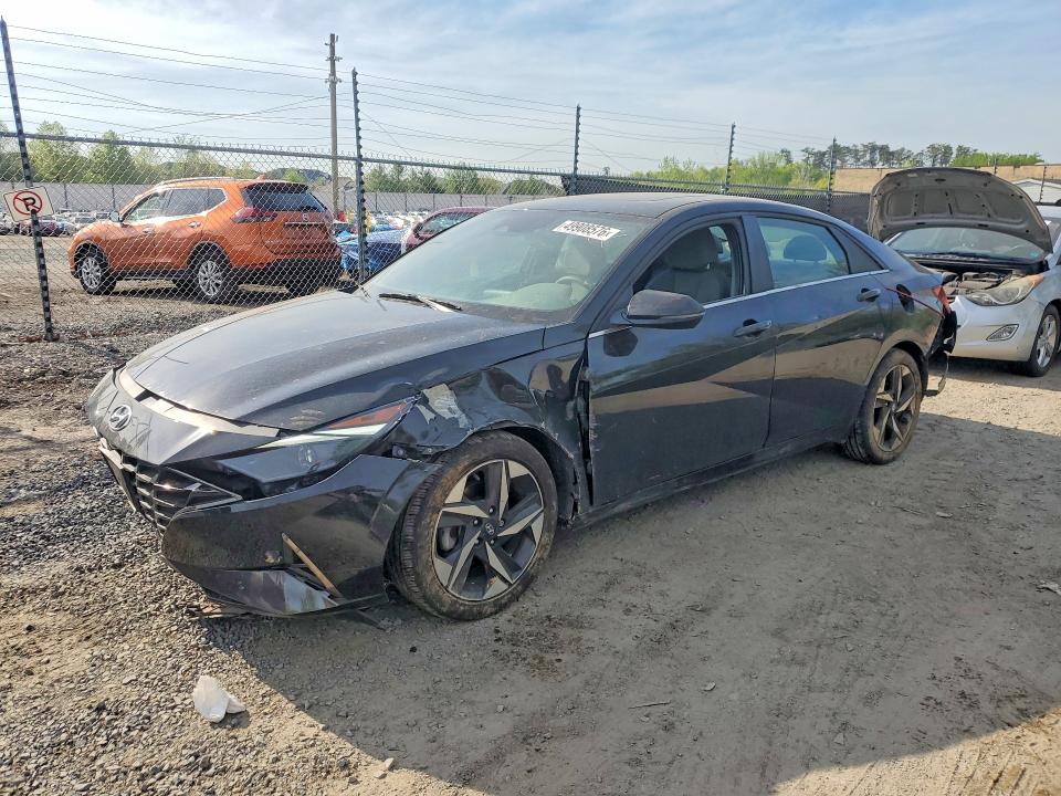 2022 Hyundai Elantra VIN KMHLN4AG8NU366916 COPART salvage auction — ALL OVER, MD - CERT OF SALVAGE > 75% DAMAGE, sold $3,950 on 2026-07-14 (photo 1)