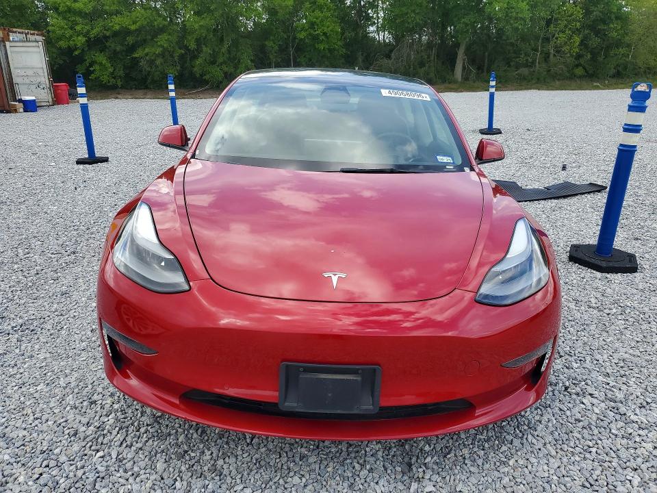 2022 Tesla Model 3 VIN 5YJ3E1EA5NF187749 COPART salvage auction — REAR END, Tx - Salvage Vehicle Title, sold $5,700 on 2026-07-13 (photo 5)