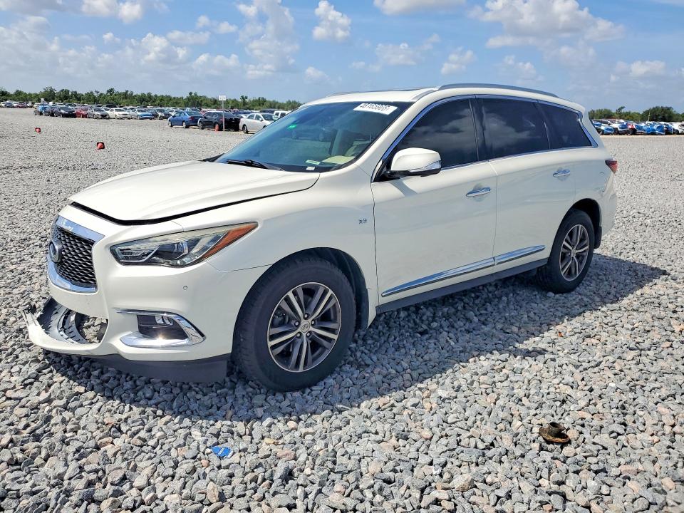 2019 Infiniti VIN 5N1DL0MN8KC519891 COPART salvage auction — FRONT END, FL, sold $20 on 2026-07-21 (photo 1)