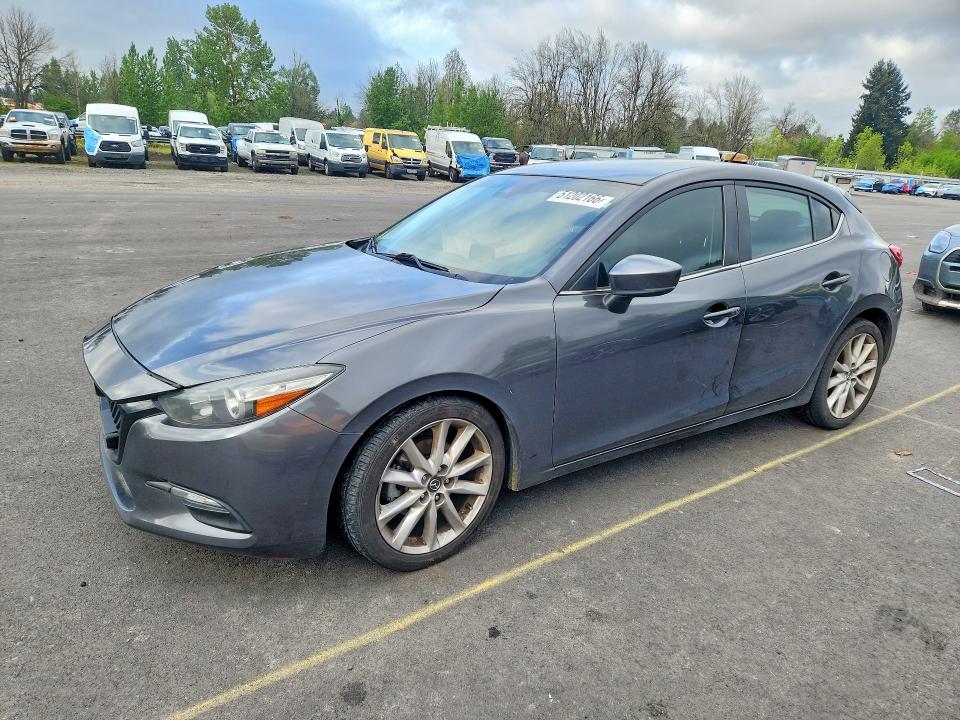2017 Mazda 3 VIN JM1BN1L70H1103613 COPART salvage auction — FRONT END, Or - Salvage Title Certificate, sold $125 on 2026-07-29 (photo 1)