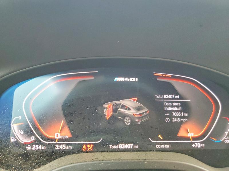 2020 BMW X4 VIN 5UX2V5C08L9B04191 COPART salvage auction — FRONT END, TX - CERTIFICATE OF TITLE, sold $8,600 on 2026-07-16 (photo 9)