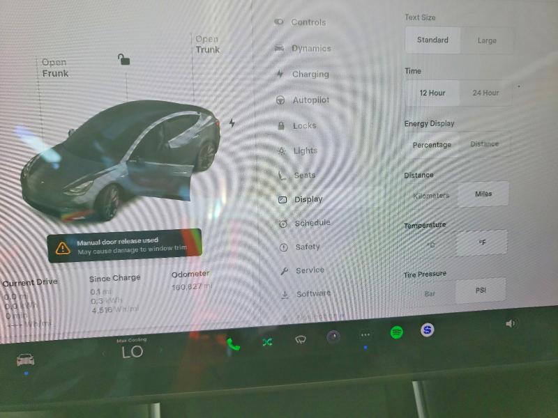 2020 Tesla Model 3 VIN 5YJ3E1EC7LF733742 COPART salvage auction — SIDE, FL, sold $5,000 on 2026-08-28 (photo 9)