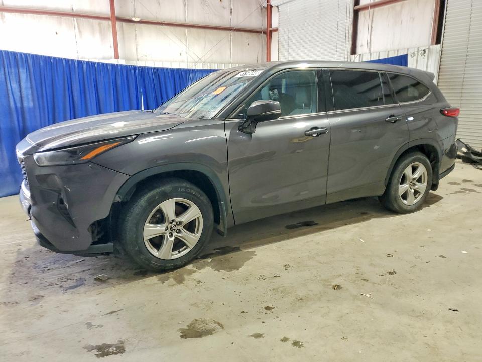 2022 Toyota Highlander VIN 5TDBZRBH7NS222013 COPART salvage auction — FRONT END, IN - CERTIFICATE OF TITLE, sold $12,200 on 2026-07-21 (photo 1)