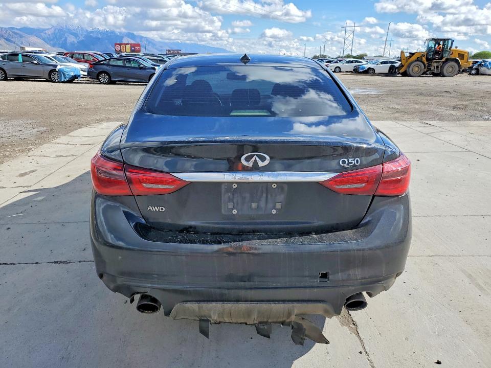 2018 Infiniti Q50 VIN JN1EV7AR4JM442144 COPART salvage auction — UNDERCARRIAGE, Ut - Salvage Certificate, sold $525 on 2026-08-03 (photo 6)