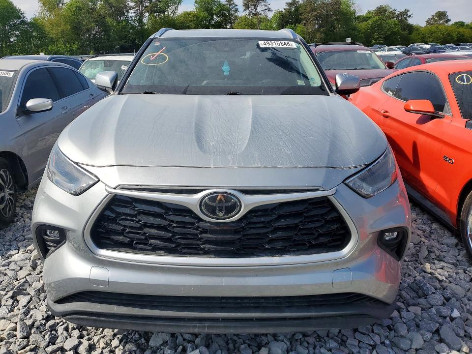 2021 Toyota Highlander VIN 5TDGZRAH5MS521439 COPART salvage auction — SIDE, Id - Salvage Certificate Of Title, sold $2,100 on 2026-07-23 (photo 5)